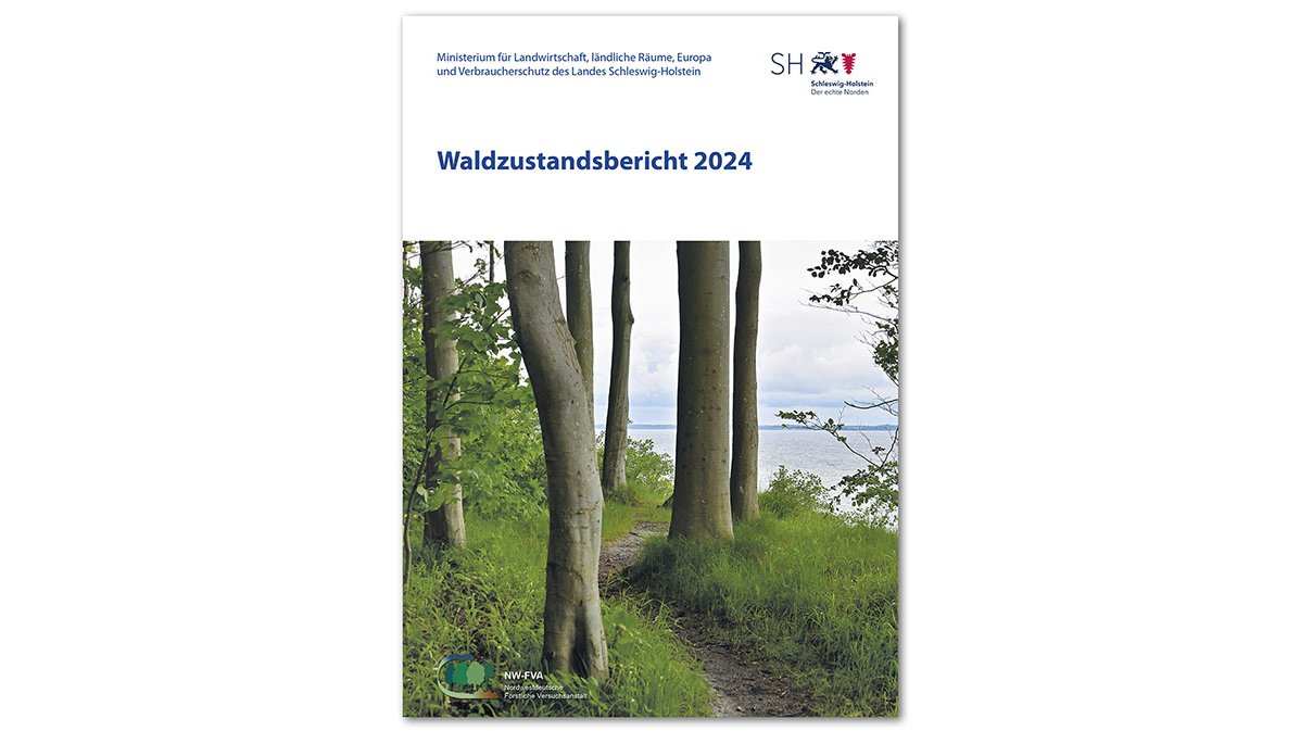 Cover des Waldzustandsberichts 2024 für Schleswig-Holstein